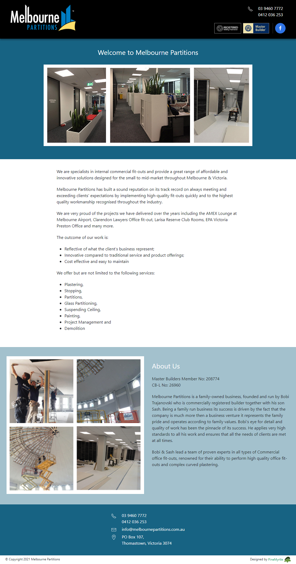 Melbourne Partitions Full